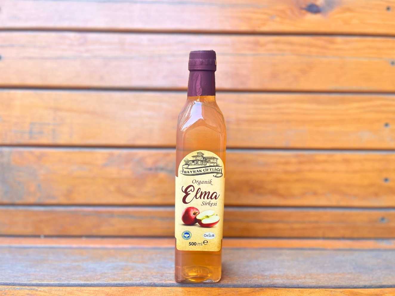 Bayrak Çiftliği Organik Elma Sirkesi 500 ml - 