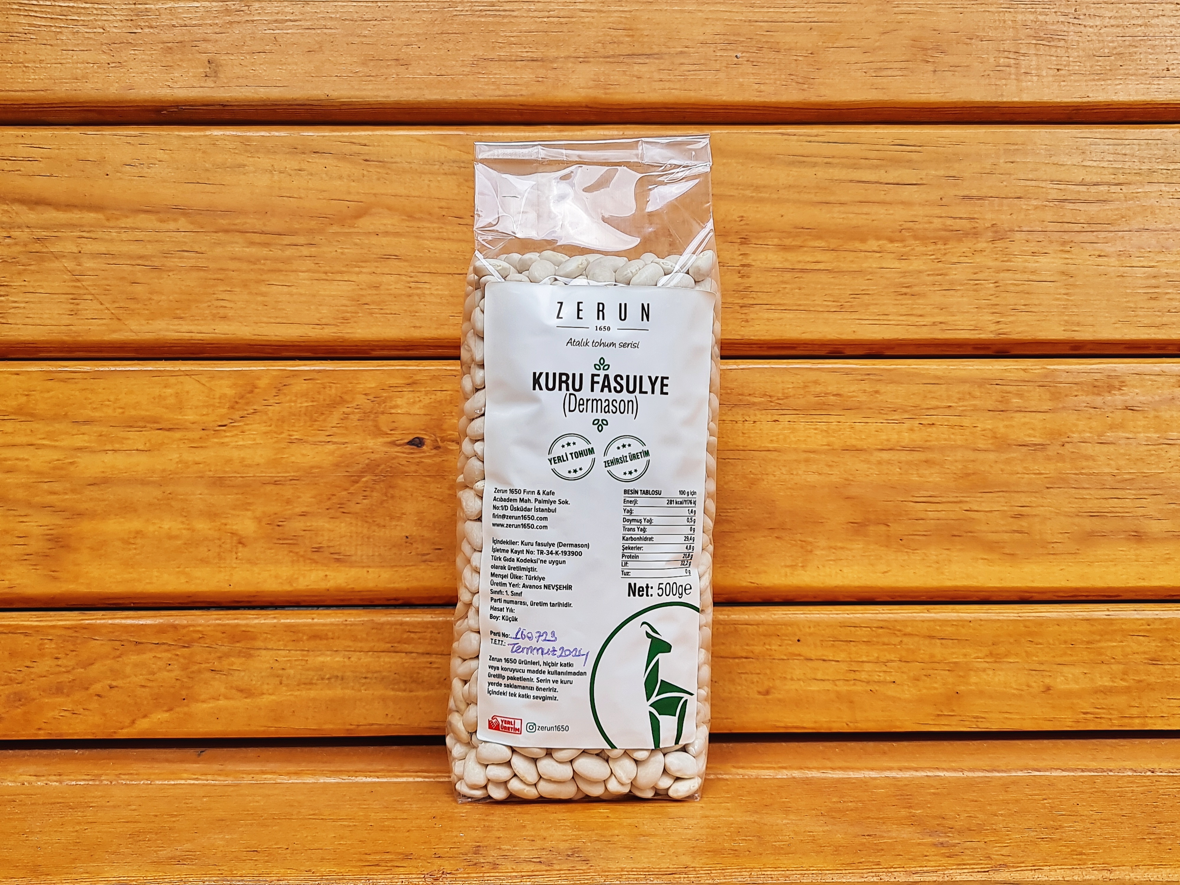 Dermason Fasulye 500 g - Zerun1650