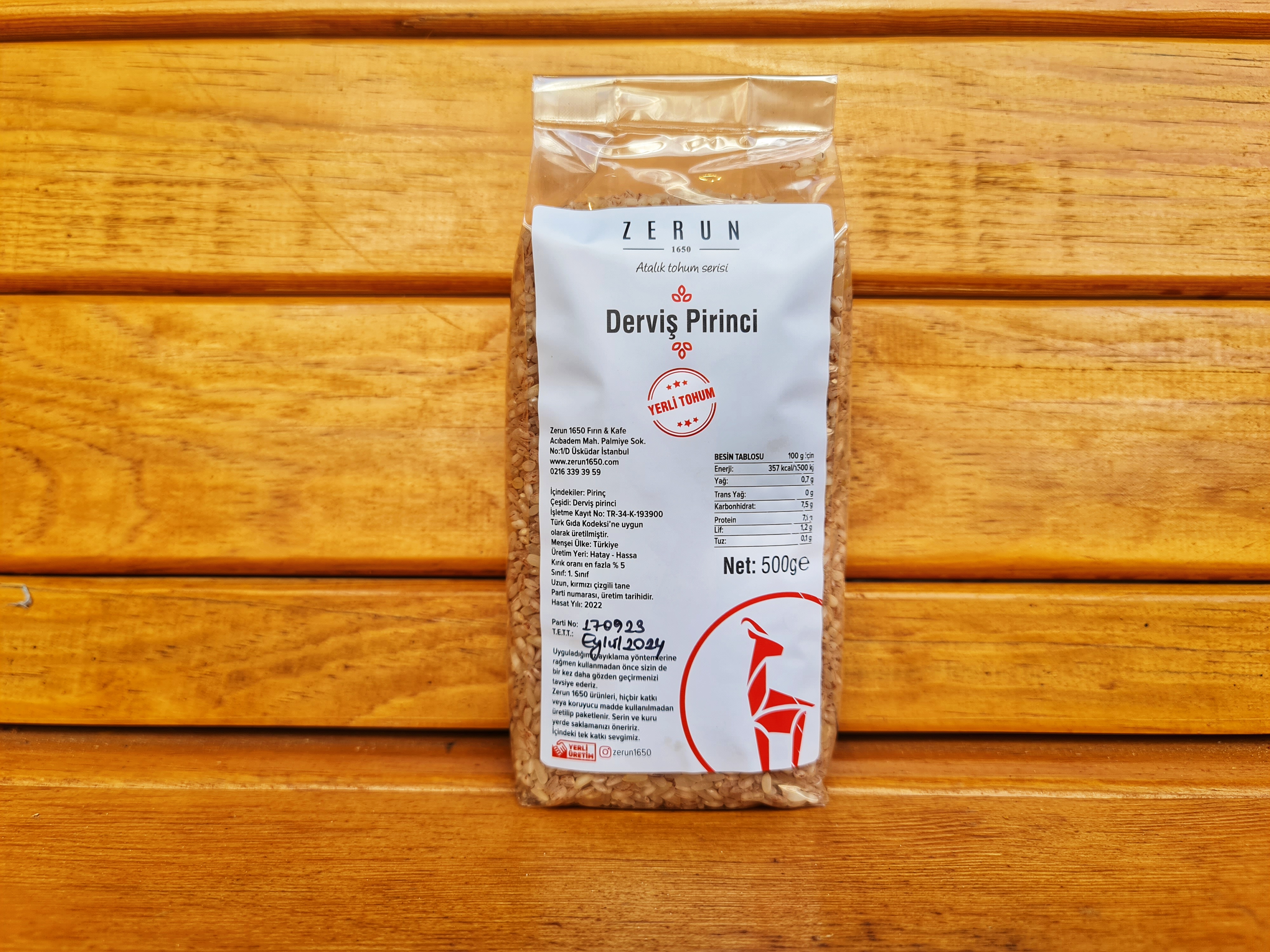 Derviş Pirinci 500 g - Zerun1650
