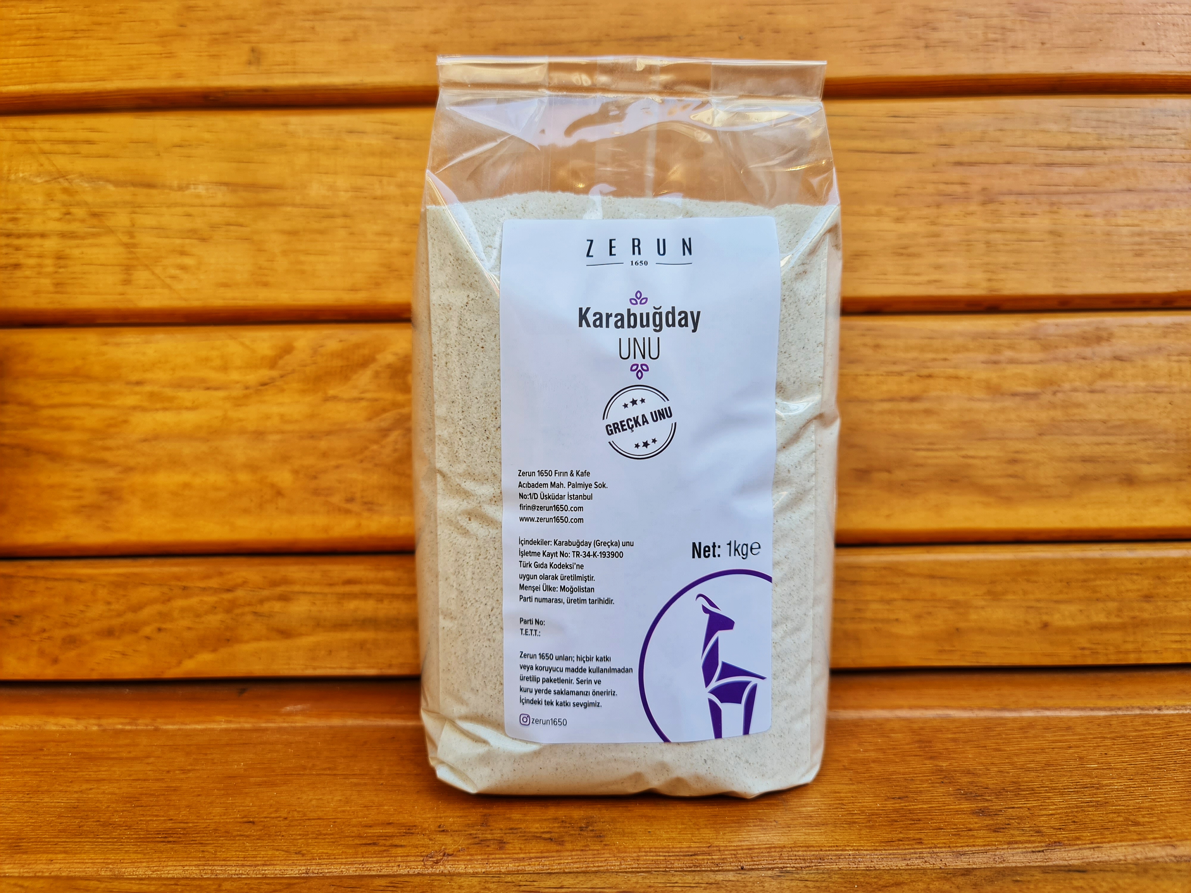 Karabuğday (Greçka) Unu 1 Kg - Zerun1650