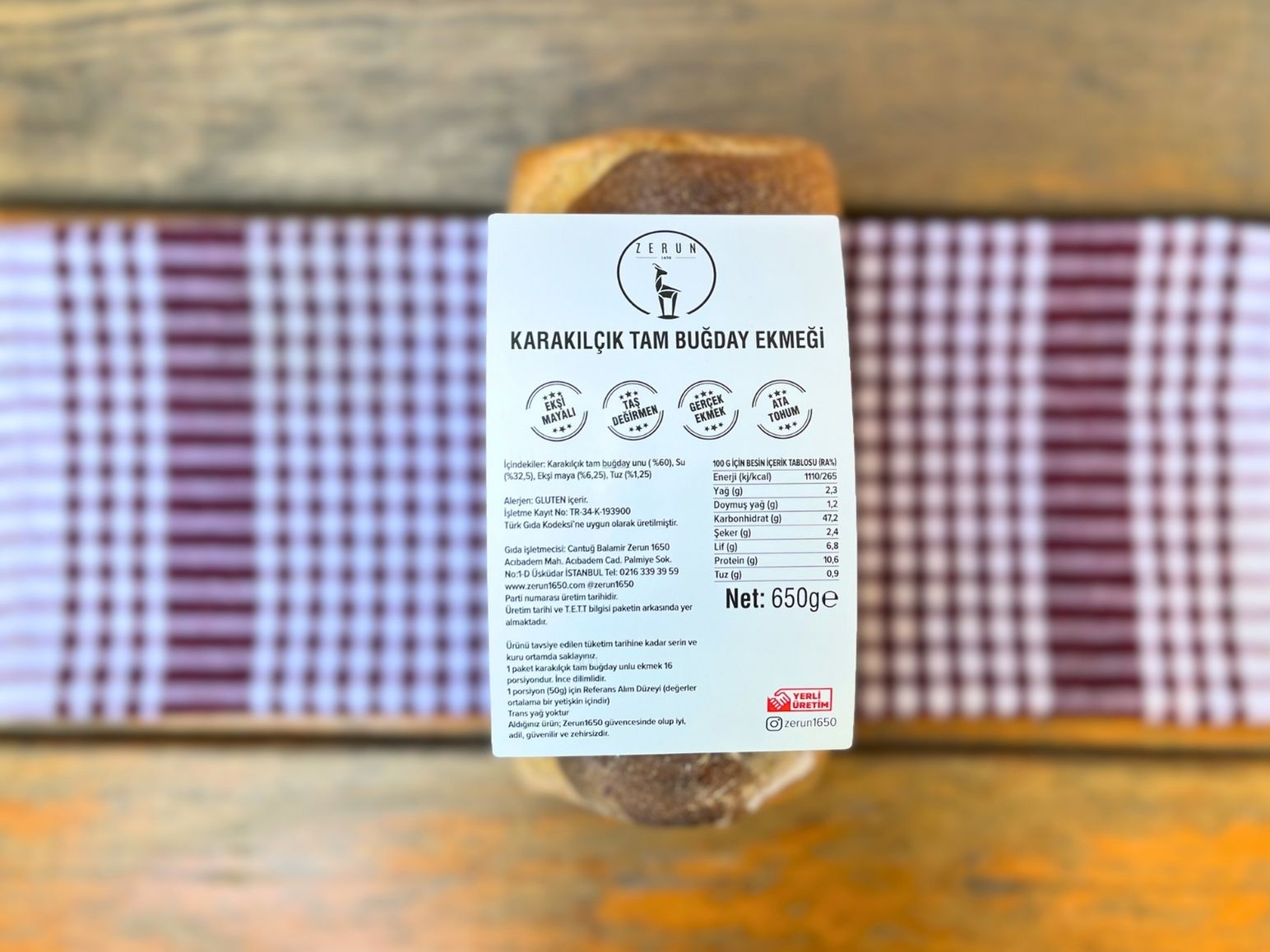 Ekşi Mayalı Karakılçık Ekmeği 650 g - 2
