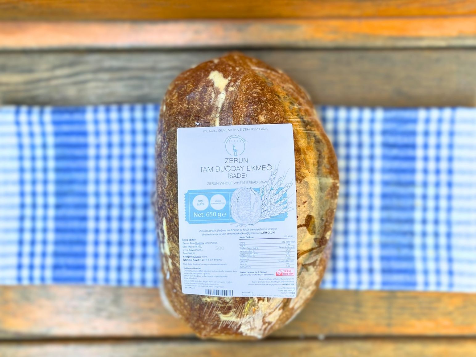 Ekşi Mayalı Sade Zerun Ekmeği 650g - 2