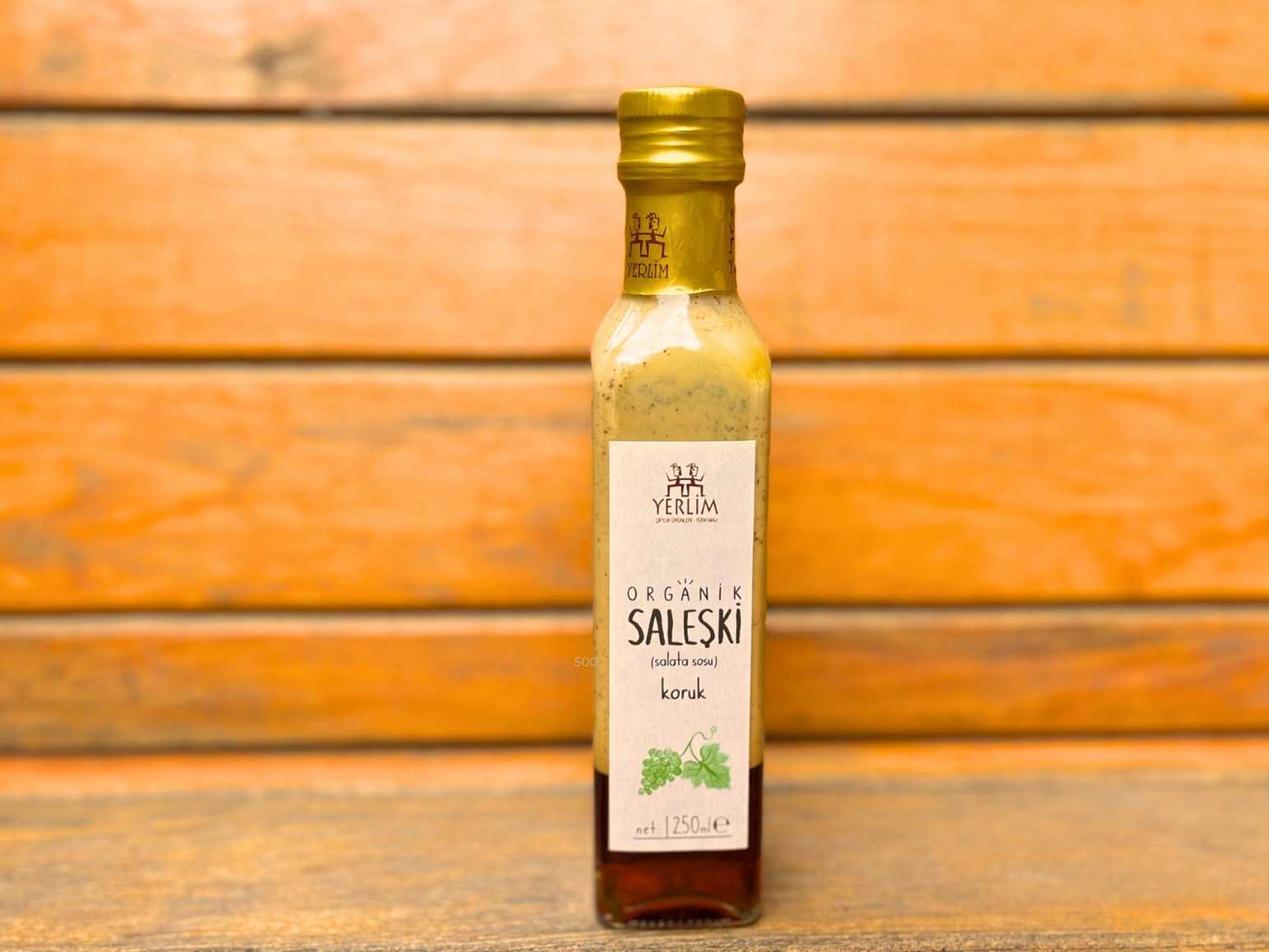 Yerlim Organik Saleşki Koruk Salata Sosu 250 ml - 1