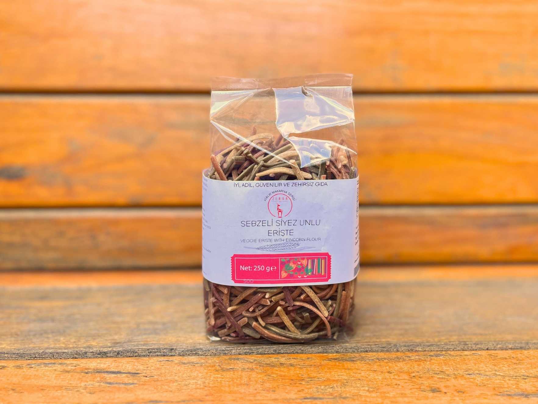 Sebzeli Siyez Unlu Erişte 250 g - Zerun1650