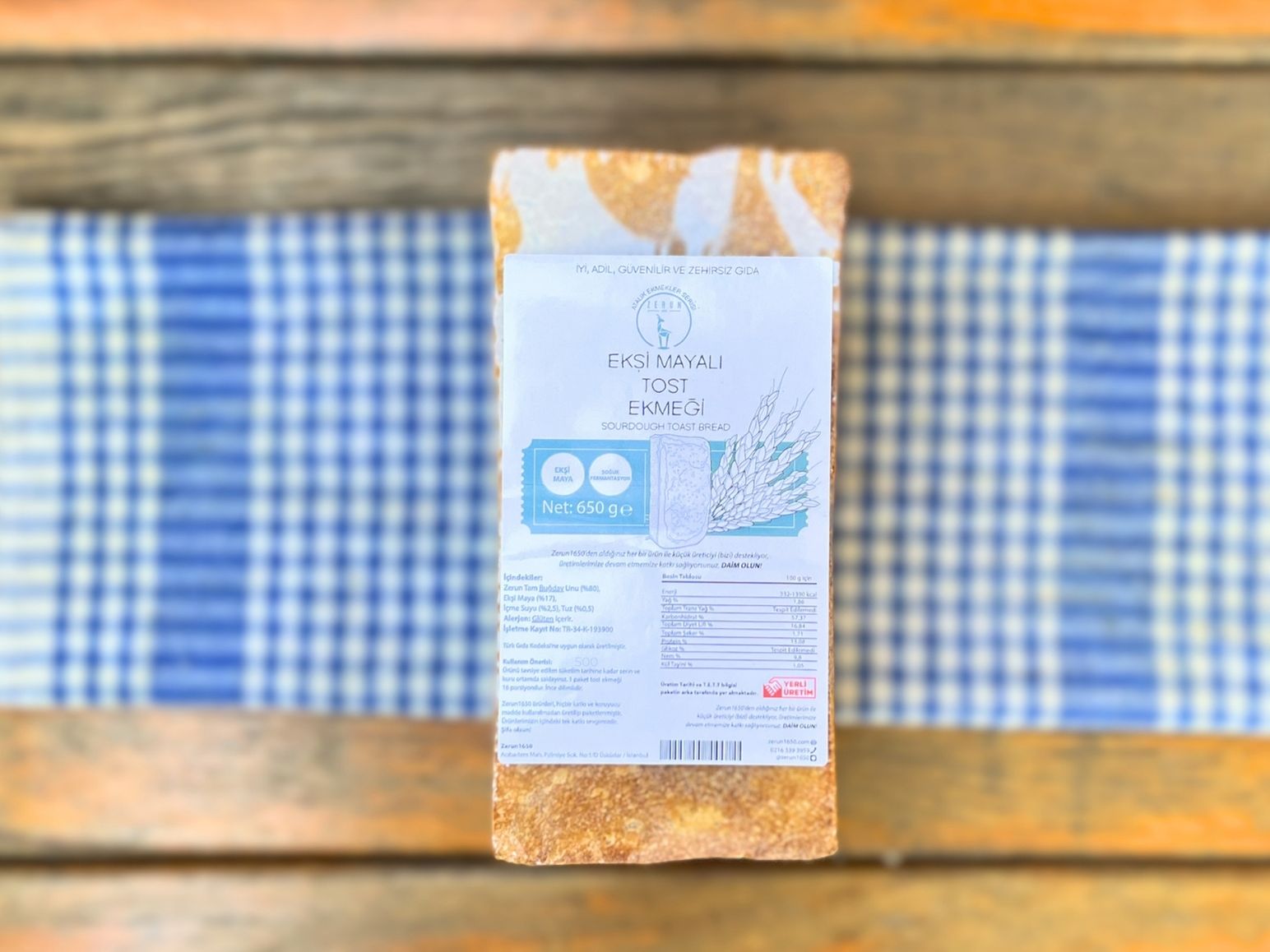 Ekşi Mayalı Zerun Tost Ekmeği 650g - 2